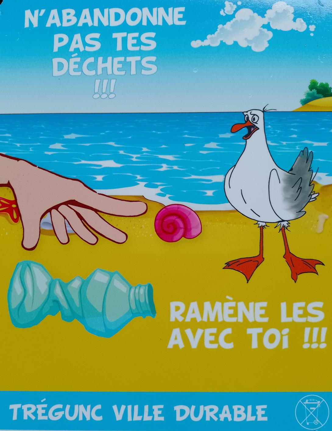 déchets de plage